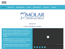 Tablet Screenshot of molarcoalition.org